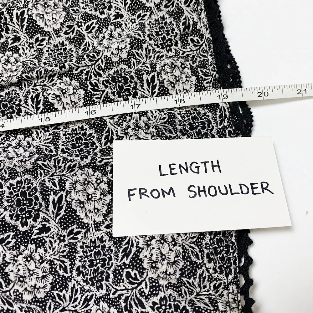 Free People Sweet Caroline Tank Top ruffle black white‎ floral sleeveless boho